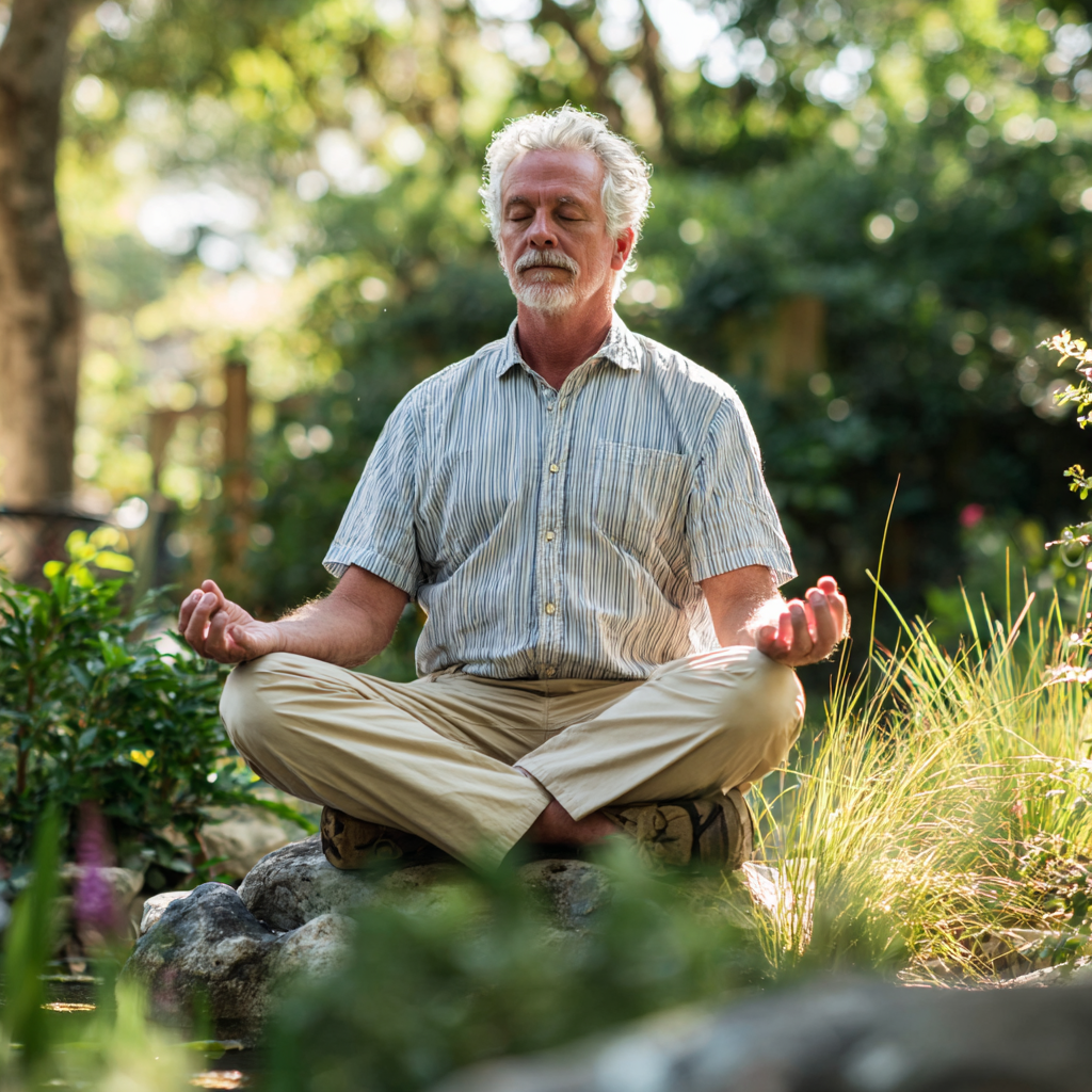 Різноманітна група людей практикує йогу